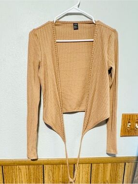 SHEIN women size XS Ribbed Open-Front Sweater Cardigan